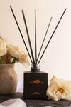 Buy_Wisdom Fragrances By Sheetal Desai_Black Amber And Velvet Rose Reed Diffuser Set Of 1_at_Aza_Fashions