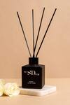 Shop_Wisdom Fragrances By Sheetal Desai_Black Amber And Velvet Rose Reed Diffuser Set Of 1_at_Aza_Fashions