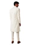 Shop_Amaare_White Raw Silk Embroidered Sherwani Set  _at_Aza_Fashions