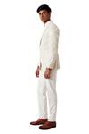Amaare_White Wool Blend Embroidered Tuxedo And Pant Set_Online_at_Aza_Fashions