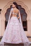 Shop_Amit GT_Pink Tulle Aurora Fantasy Theme Work V Akira Embroidered Lehenga And Blouse Set _at_Aza_Fashions