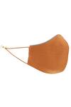 Shop_Ampm_Brown Chanderi Unisex Face Mask Single Pc_Online_at_Aza_Fashions