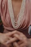 Anaash_White Pearl Layered Necklace _Online_at_Aza_Fashions