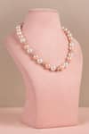 Shop_Anaash_Multi Color Pearl Manufactured 22k Gold Plated Beaded Necklace _at_Aza_Fashions