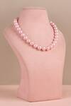 Shop_Anaash_Pink Pearl Embellished Necklace _at_Aza_Fashions