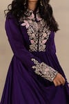 Buy Anupraas By Nishant And Rahul Purple Bamberg Silk Band Collar Embroidered Kalidar Anarkali Online at Aza Fashions Buy_Anupraas By Nishant And Rahul_Purple Bamberg Silk Band Collar Embroidered Kalidar Anarkali _Online_at_Aza_Fashions