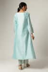 Shop_Anantaa by Roohi_Blue Silk Chanderi Embroidered Kurta _at_Aza_Fashions