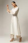 Buy_Anantaa By Roohi_White Silk Chanderi Embroidered Kurta _Online_at_Aza_Fashions