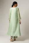 Shop_Anantaa By Roohi_Green Silk Chanderi Embroidered Kurta _at_Aza_Fashions