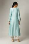 Shop_Anantaa by Roohi_Blue Silk Chanderi Embroidered Kurta _at_Aza_Fashions