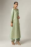 Anantaa by Roohi_Green Silk Chanderi Embroidered Kurta _Online_at_Aza_Fashions