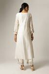 Shop_Anantaa By Roohi_White Silk Chanderi Embroidered Kurta _at_Aza_Fashions