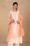 Shop_Anantaa by Roohi_White Silk Chanderi Kurta _Online_at_Aza_Fashions