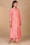 Anantaa by Roohi_Pink Silk Chanderi Kurta _Online_at_Aza_Fashions