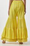 Shop_Anantaa By Roohi_Yellow Cotton Layered Sharara_Online_at_Aza_Fashions