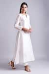 Anantaa By Roohi_White Silk Chanderi Kurta _Online_at_Aza_Fashions