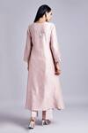 Shop_Anantaa By Roohi_Pink Silk Chanderi Kurta _at_Aza_Fashions