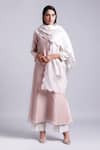 Buy_Anantaa by Roohi_Pink Silk Chanderi Kurta _Online_at_Aza_Fashions