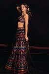 Shop_Tarun Tahiliani_Multi Color Embroidered Lehenga Set_at_Aza_Fashions