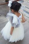 Shop_Pa:Paa_White Ruffle Sleeve Dress For Girls_at_Aza_Fashions