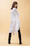 Shop_Chillosophy_White Cotton Poplin Shirt Collar Asymmetric Tunic  _at_Aza_Fashions