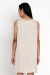 Shop Angry Owl Beige Bamboo Cotton Boat Sleeveless Dress at Aza Fashions Shop_Angry Owl_Beige Bamboo Cotton Boat Sleeveless Dress _at_Aza_Fashions
