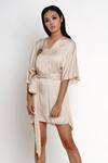 Buy Angry Owl Beige Modal V Neck Flared Sleeve Dress Online at Aza Fashions Buy_Angry Owl_Beige Modal V Neck Flared Sleeve Dress _Online_at_Aza_Fashions