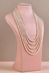 Buy_Anaash_White Pearl Layered Necklace _at_Aza_Fashions