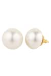 Anaash_White Pearls Embellished Studs _Online_at_Aza_Fashions