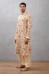 Buy_Torani_Beige Cotton Silk Quilting Chintz Airawata Ashfaq Printed Kurta Set  _at_Aza_Fashions