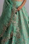Buy_Anushree Reddy_Green Shabnam Organza Lehenga Set_Online_at_Aza_Fashions