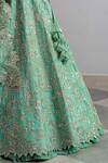 Shop_Anushree Reddy_Green Shabnam Organza Lehenga Set_Online_at_Aza_Fashions