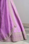 Buy_Anushree Reddy_Purple Raw Silk Riwaayat Lehenga Set_Online_at_Aza_Fashions