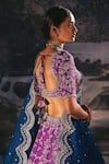 Anushree Reddy_Purple Raw Silk Lehenga Set_Online_at_Aza_Fashions
