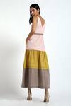 Shop_Madder Much_Multi Color Cotton Plain Straight Aria Tiered Dress _at_Aza_Fashions