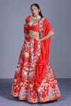 Buy_Aisha Rao_Red Dupatta Embellished Lehenga Set_at_Aza_Fashions