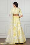 Shop_Aisha Rao_Yellow Embroidered Lehenga Set_at_Aza_Fashions