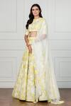 Aisha Rao_Yellow Embroidered Lehenga Set_Online_at_Aza_Fashions