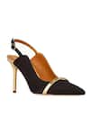 Buy_Sephyr_Black Velvet Slingback Pump Heels _at_Aza_Fashions