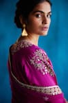 Angad Singh_Pink Silk Anarkali Salwar Set_Online_at_Aza_Fashions