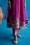 Buy_Angad Singh_Pink Silk Anarkali Salwar Set_Online_at_Aza_Fashions