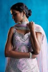 Buy_Angad Singh_Pink Gota Patti, Mirror And Zari Leaf Neck Silk Kurta Sharara Set _Online_at_Aza_Fashions