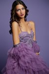 Shop_Asra_Purple Net Embroidered CorSet off Shoulder Gown_Online_at_Aza_Fashions