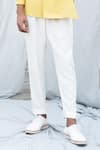 Buy Antar Agni White Handloom Cotton Trouser Online at Aza Fashions Buy_Antar Agni_White Handloom Cotton Trouser _Online_at_Aza_Fashions