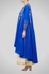 Buy_Gulabo by Abu Sandeep_Blue Cotton Asymmetric Kalidar Kurta_Online_at_Aza_Fashions