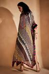 Gulabo By Abu Sandeep_Multi Color Cotton Ajrakh Print Kaftan_Online_at_Aza_Fashions