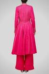 Shop_Gulabo by Abu Sandeep_Pink Cotton Embroidered Kalidar Kurta_at_Aza_Fashions
