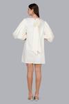 Shop_Gulabo By Abu Sandeep_White Cotton Peter Pan Collar Dress_at_Aza_Fashions