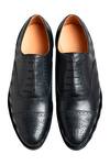 Shop_Dmodot_Black Leather Handcrafted Brogue Oxfords_at_Aza_Fashions