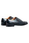 Dmodot_Black Leather Handcrafted Brogue Oxfords_Online_at_Aza_Fashions